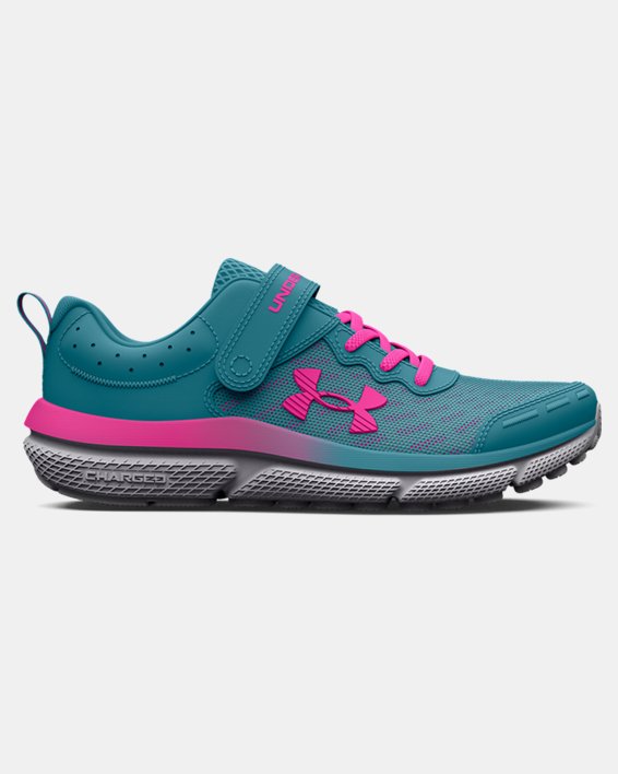 Girls' Pre-School UA Assert 10 AC Running Shoes in Blue image number 0